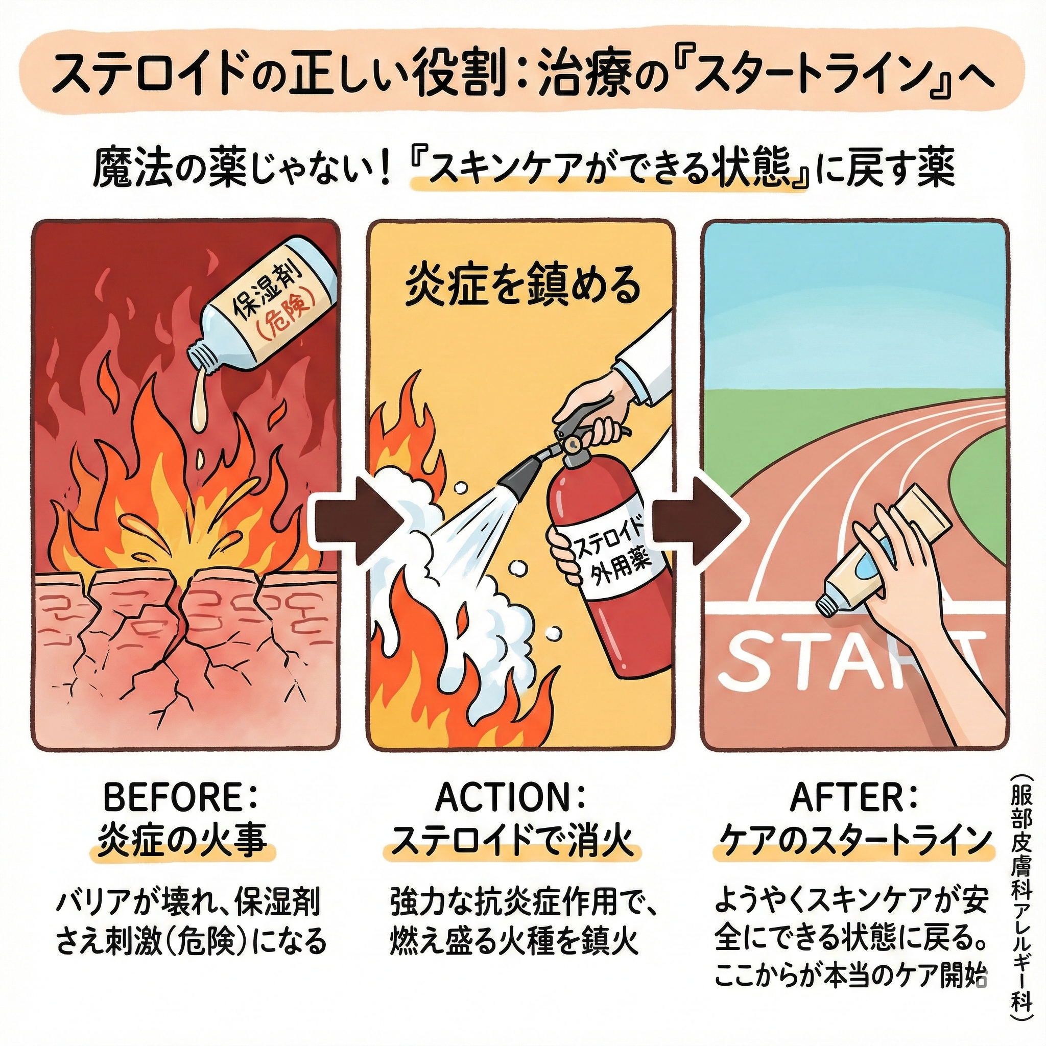 ステロイドの役割