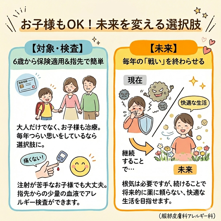 子供も舌下免疫治療