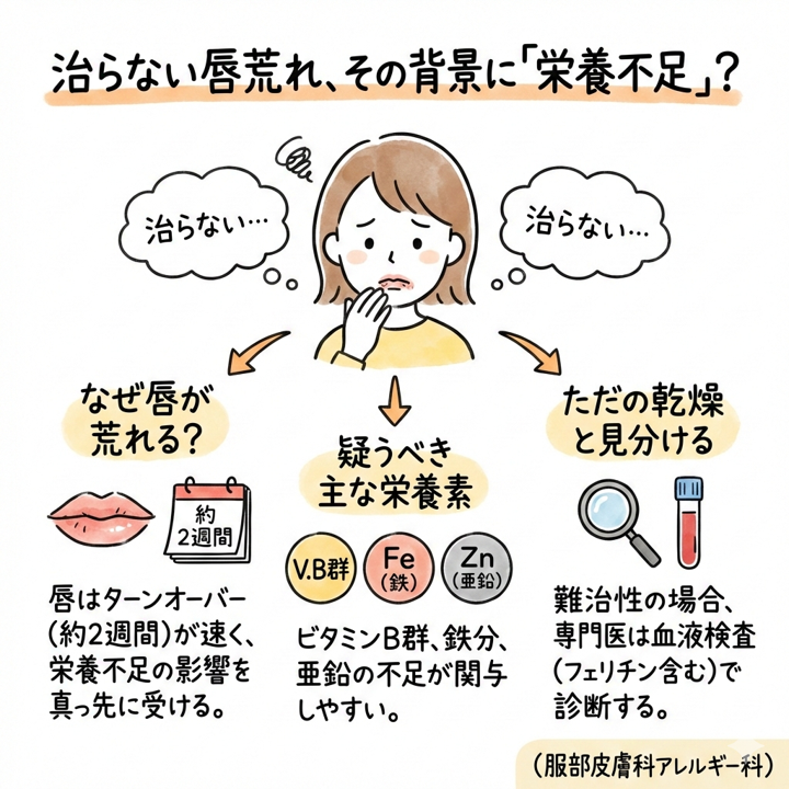 口唇炎と栄養不足