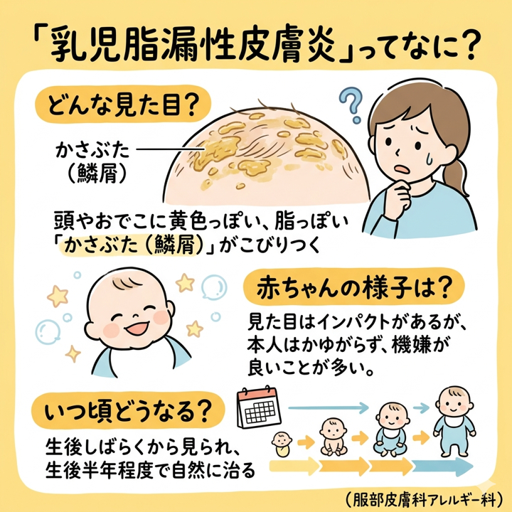 乳児脂漏性皮膚炎ってなに？