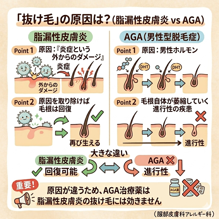 抜け毛の原因は？