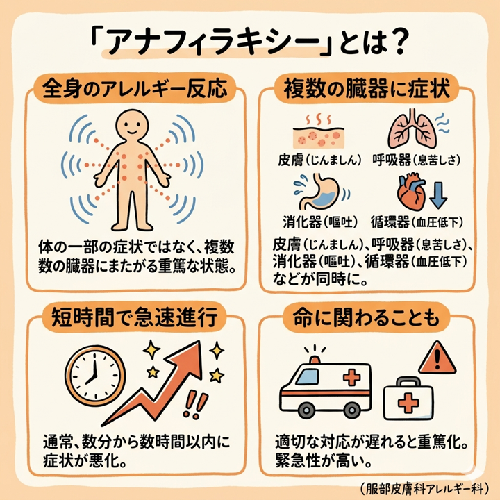 全身で起こる反応のイメージ