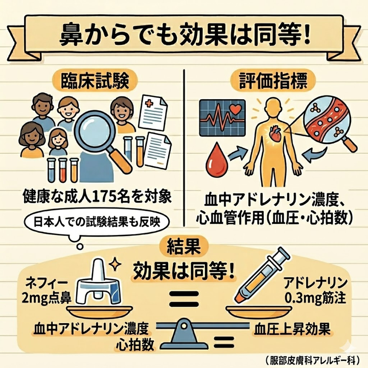 鼻からでも効果は同等