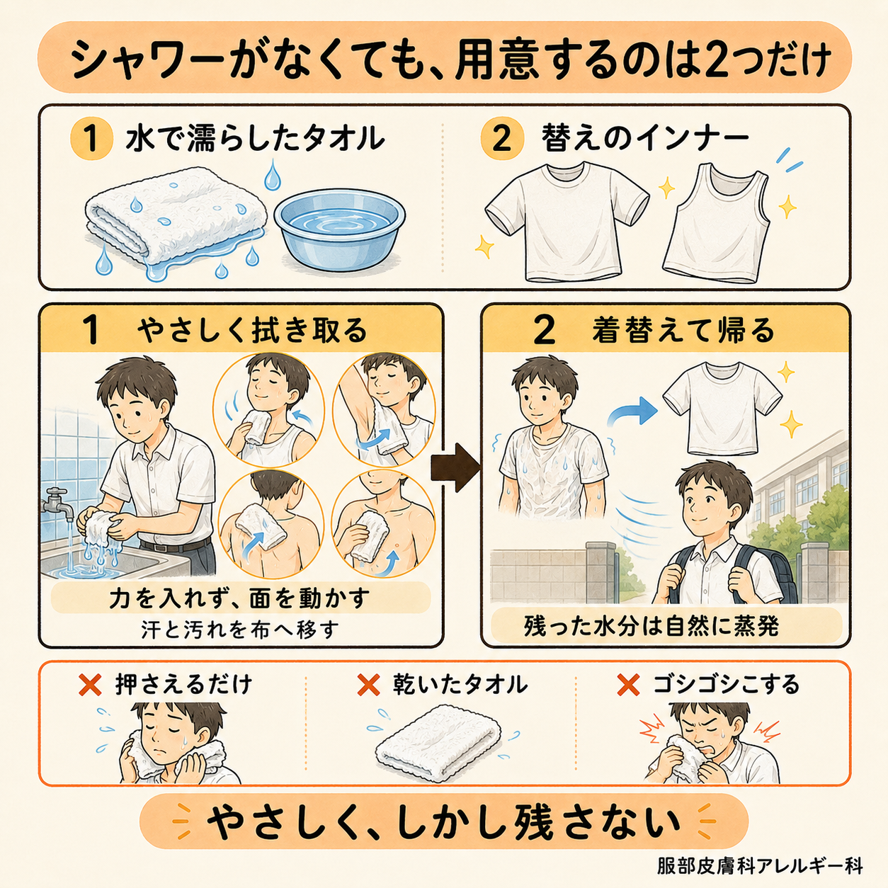 大量発汗で起こる肌トラブル