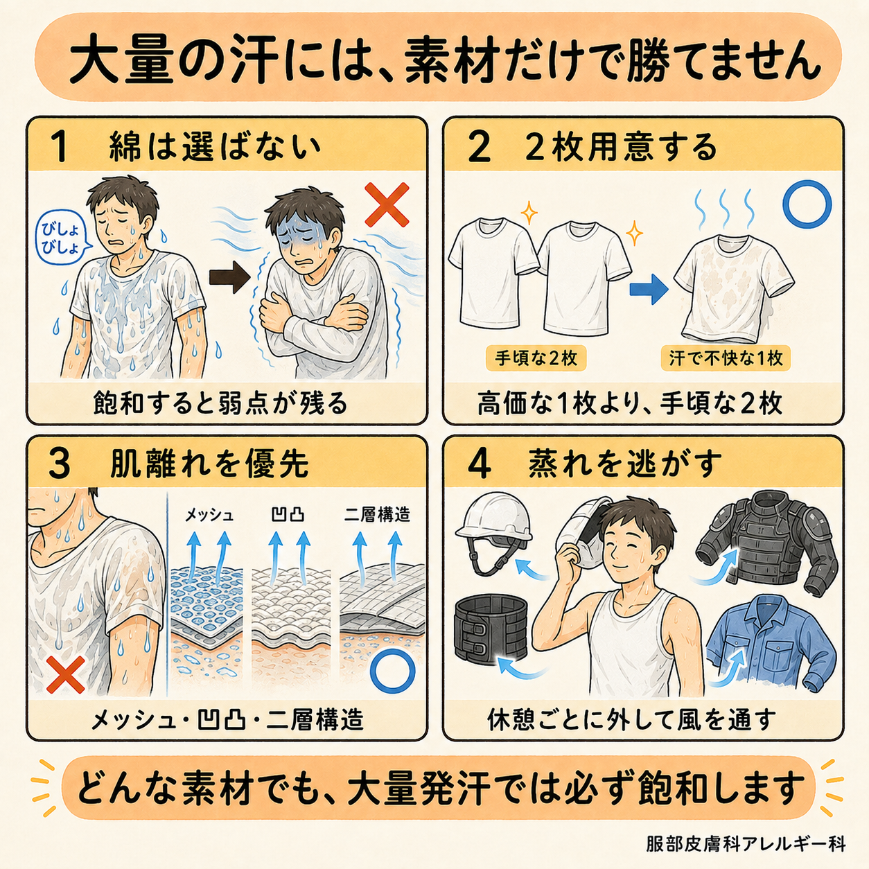 濡れたウェアの持ち帰り方